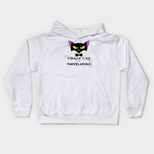 Crazy Cat Gentleman Kids Hoodie